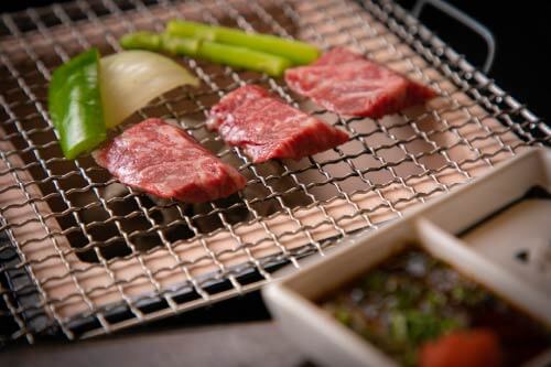 Charcoal grilled Tajima beef